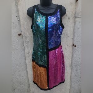 Vintage Avalon by Harrison Morgan Sequin Beaded dress size M